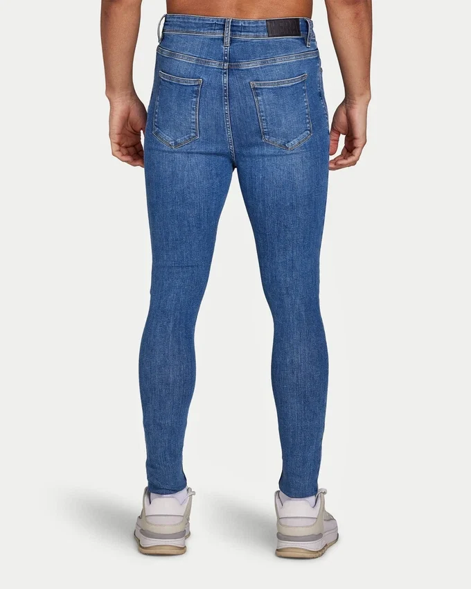 Men’s spray-on jean – mid blue Men’s spray-on jean – mid blue