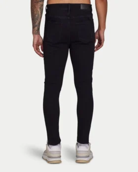 Men’s spray-on jeans – black