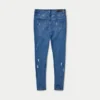 Men’s spray-on ripped jean – mid blue Men’s spray-on ripped jean – mid blue