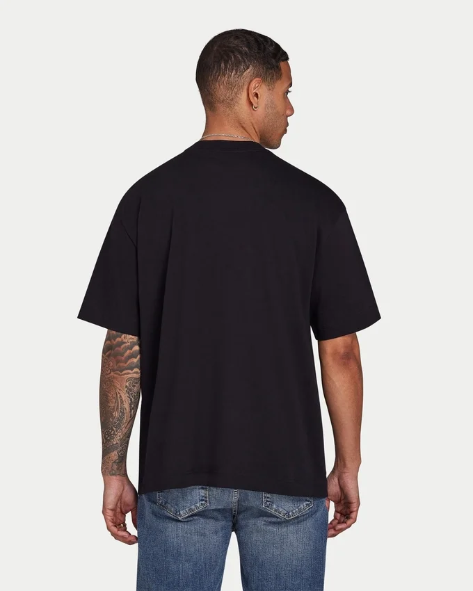 Mens blank oversized t-shirt – black Mens blank oversized t-shirt – black