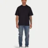 Mens blank oversized t-shirt – black Mens blank oversized t-shirt – black