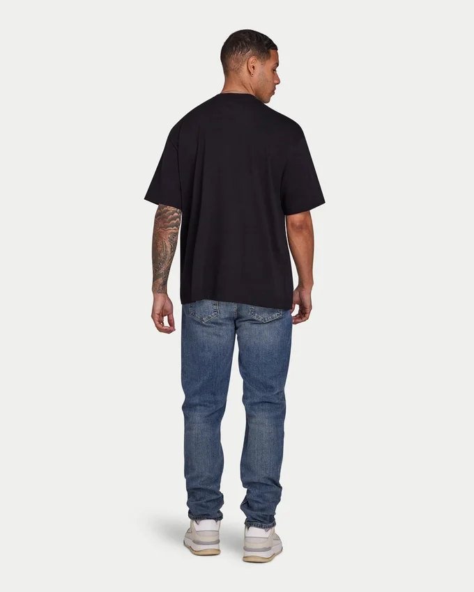 Mens blank oversized t-shirt – black Mens blank oversized t-shirt – black