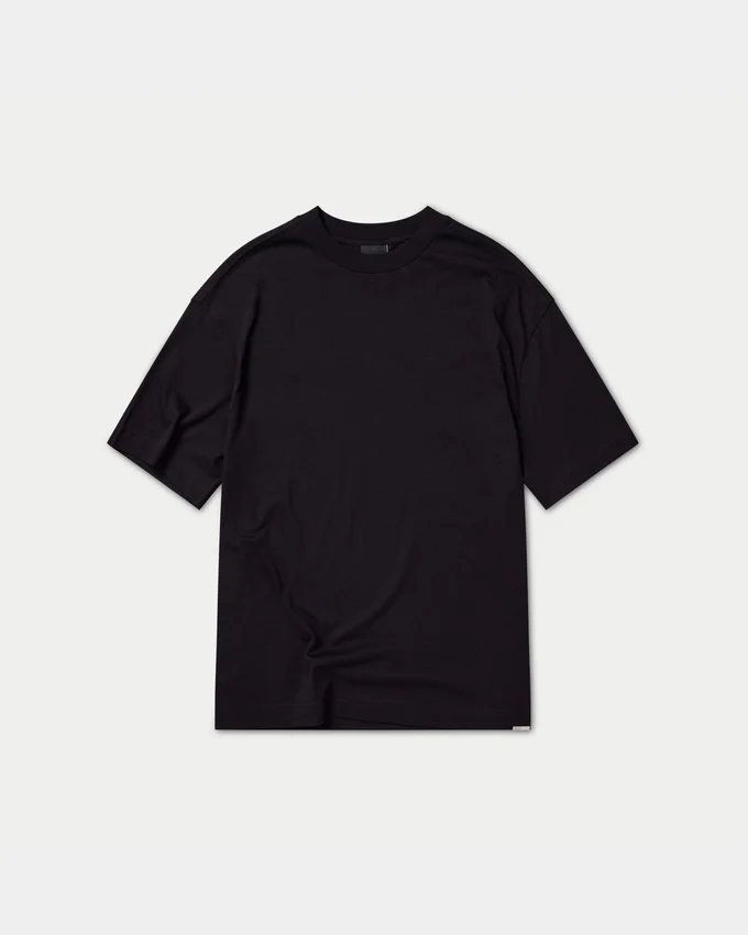 Mens blank oversized t-shirt – black Mens blank oversized t-shirt – black