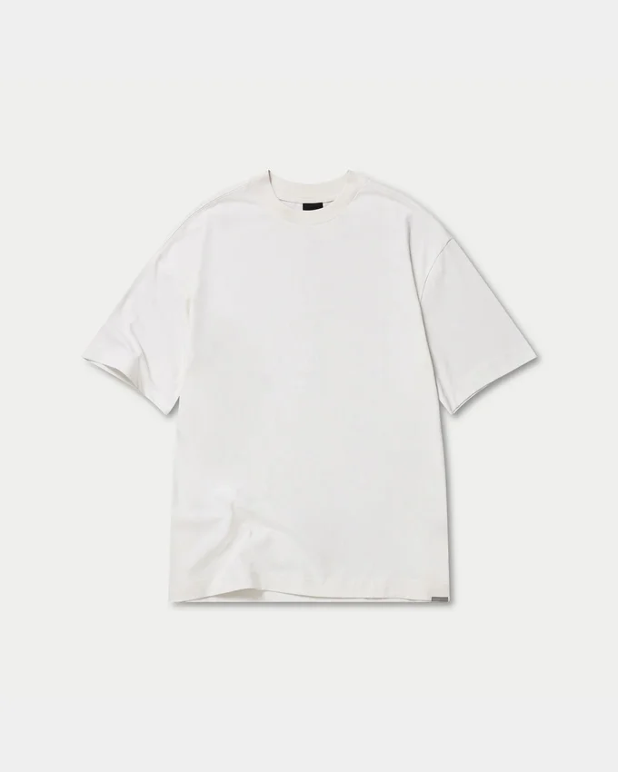 Mens blank oversized t-shirt – off white Mens blank oversized t-shirt – off white