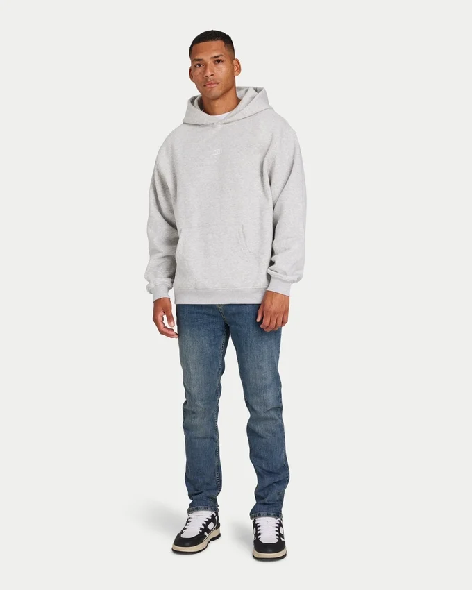 Mens collective oversized hoodie – grey marl Mens collective oversized hoodie – grey marl