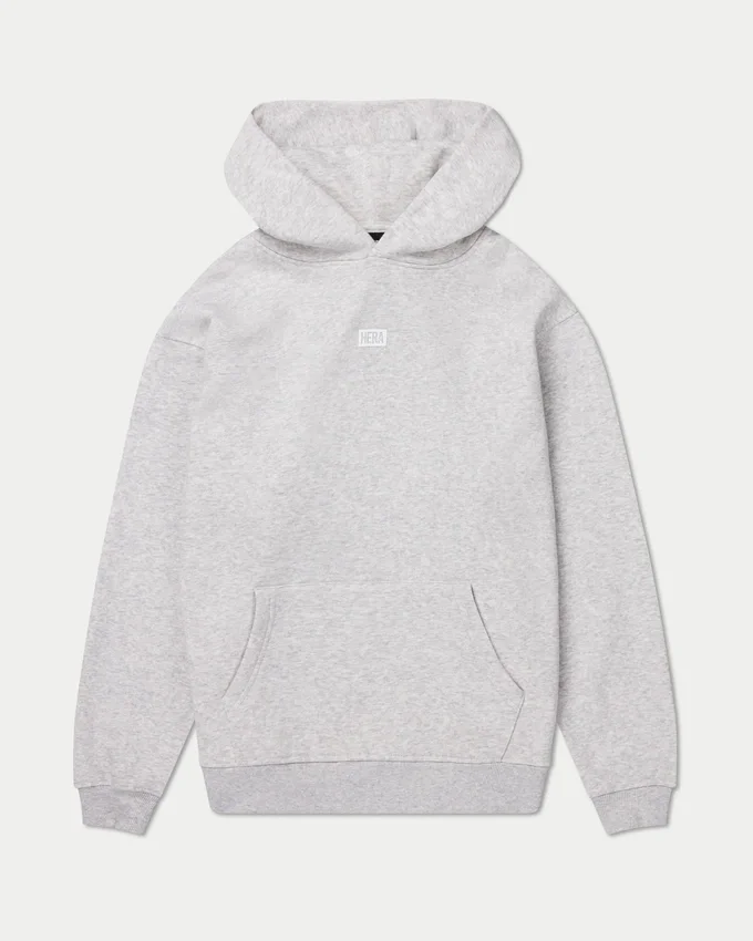Mens collective oversized hoodie – grey marl Mens collective oversized hoodie – grey marl
