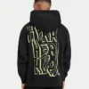 Mens graffiti oversized hoodie – black Mens graffiti oversized hoodie – black