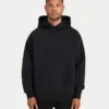 Mens graffiti oversized hoodie – black Mens graffiti oversized hoodie – black