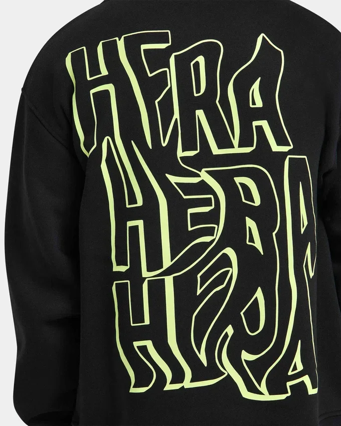 Mens graffiti oversized hoodie – black Mens graffiti oversized hoodie – black