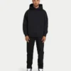 Mens graffiti oversized hoodie – black Mens graffiti oversized hoodie – black