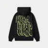 Mens graffiti oversized hoodie – black Mens graffiti oversized hoodie – black
