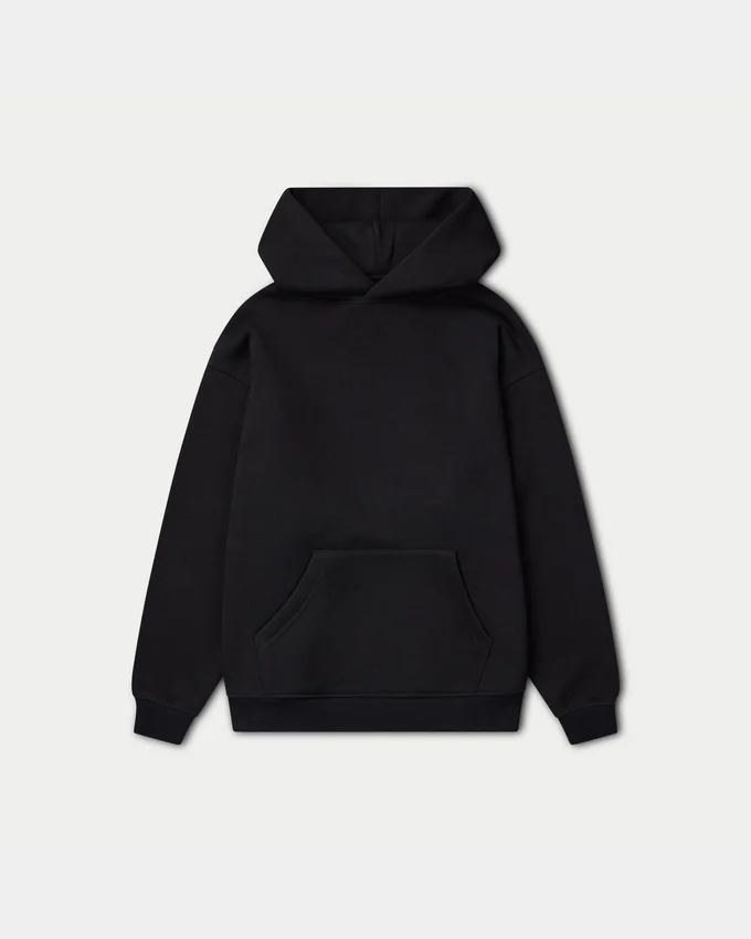 Mens graffiti oversized hoodie – black Mens graffiti oversized hoodie – black
