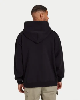 Mens label hoodie – black Mens label hoodie – black