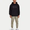 Mens label hoodie – black Mens label hoodie – black