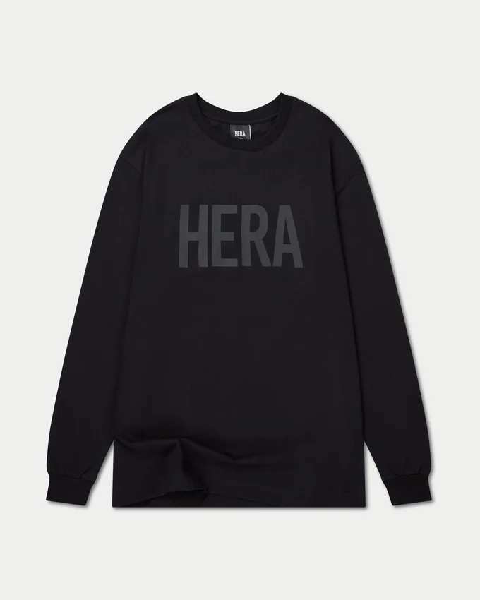 Mens label long sleeve t-shirt – black Mens label long sleeve t-shirt – black