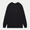 Mens label long sleeve t-shirt – black Mens label long sleeve t-shirt – black
