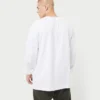 Mens label long sleeve t-shirt – white Mens label long sleeve t-shirt – white