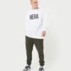 Mens label long sleeve t-shirt – white Mens label long sleeve t-shirt – white