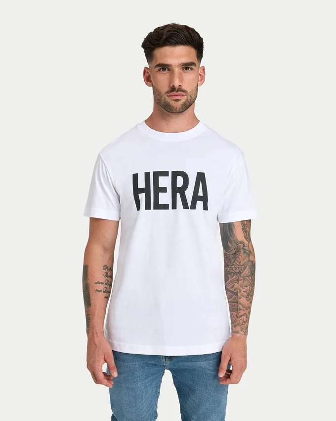 Mens label regular fit t-shirt – white Mens label regular fit t-shirt – white