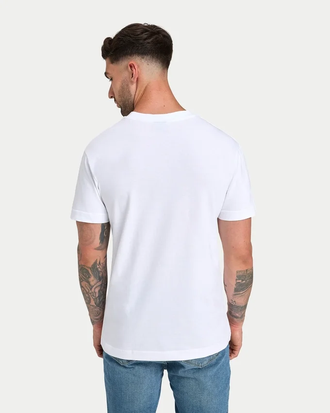 Mens label regular fit t-shirt – white Mens label regular fit t-shirt – white