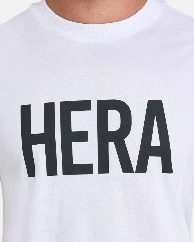 Mens label regular fit t-shirt – white Mens label regular fit t-shirt – white