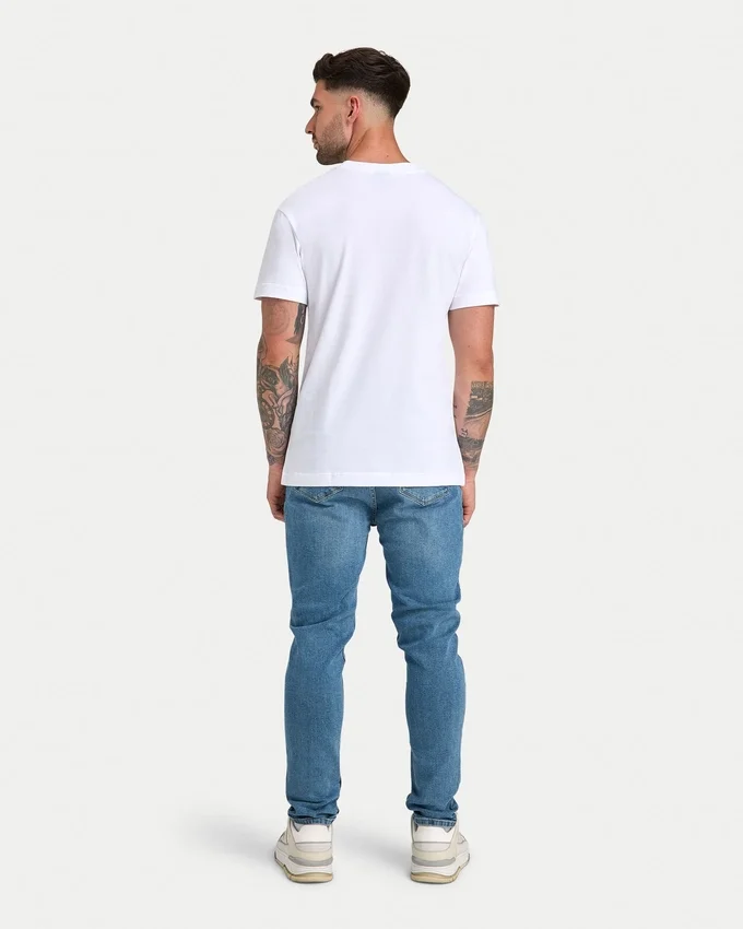 Mens label regular fit t-shirt – white Mens label regular fit t-shirt – white