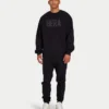Mens label sweatshirt – black Mens label sweatshirt – black