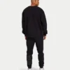 Mens label sweatshirt – black Mens label sweatshirt – black