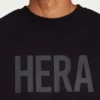 Mens label sweatshirt – black Mens label sweatshirt – black