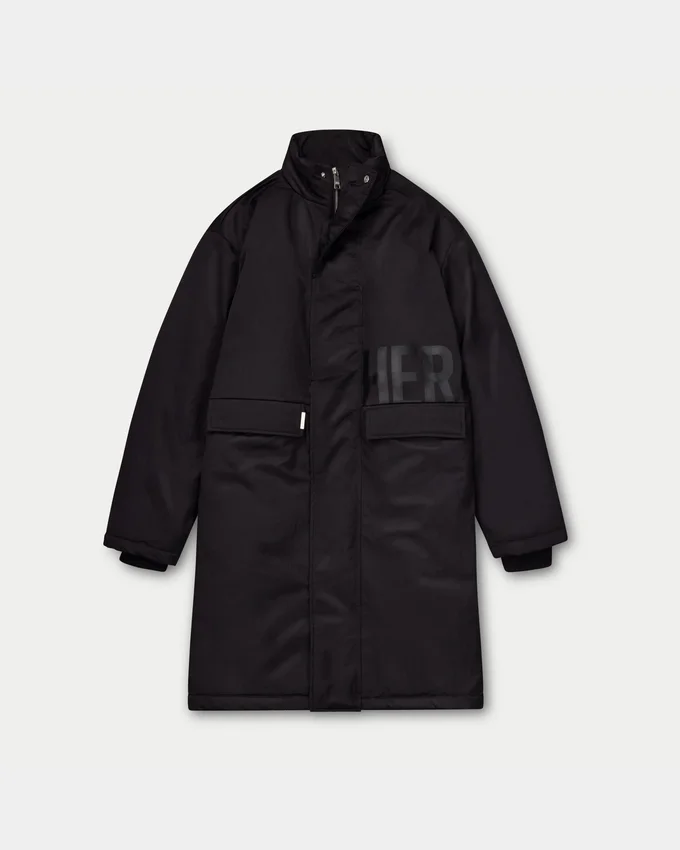 Mens layer parka jacket – black Mens layer parka jacket – black