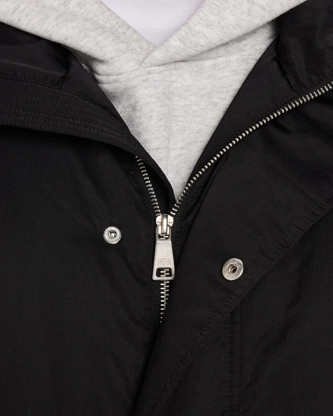 Mens layer parka jacket – black Mens layer parka jacket – black