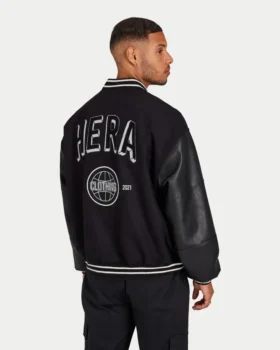 Mens limited-edition varsity bomber jacket