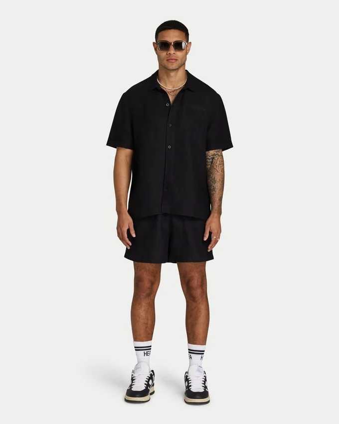 Mens linen short sleeve shirt Mens linen short sleeve shirt