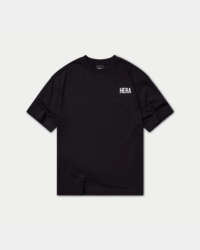 Mens oversized staple t-shirt – black Mens oversized staple t-shirt – black