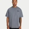 Mens oversized staple t-shirt – charcoal grey Mens oversized staple t-shirt – charcoal grey