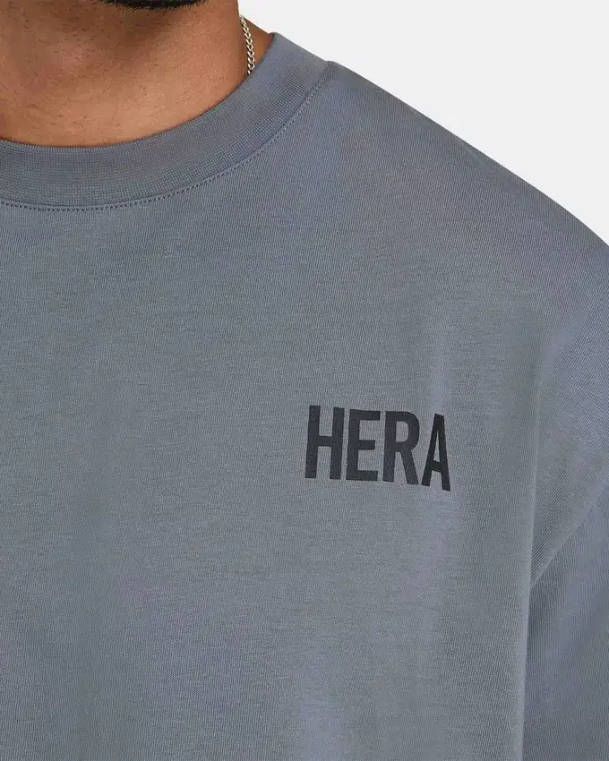Mens oversized staple t-shirt – charcoal grey Mens oversized staple t-shirt – charcoal grey