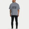 Mens oversized staple t-shirt – charcoal grey Mens oversized staple t-shirt – charcoal grey