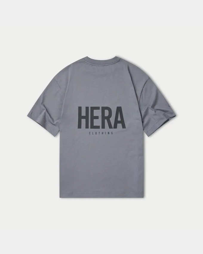 Mens oversized staple t-shirt – charcoal grey Mens oversized staple t-shirt – charcoal grey