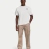 Mens oversized staple t-shirt – off white Mens oversized staple t-shirt – off white