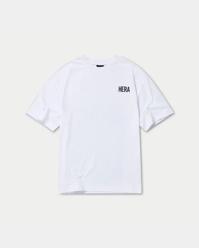 Mens oversized staple t-shirt – white Mens oversized staple t-shirt – white