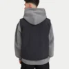 Mens quilted utility gilet – black Mens quilted utility gilet – black