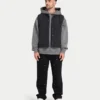 Mens quilted utility gilet – black Mens quilted utility gilet – black