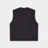 Mens quilted utility gilet – black Mens quilted utility gilet – black