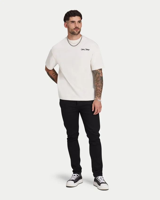 Mens script heavyweight t-shirt Mens script heavyweight t-shirt