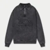 Mens signature washed oversized 1/4 zip sweatshirt Mens signature washed oversized 1/4 zip sweatshirt