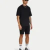Mens slim fit short – black