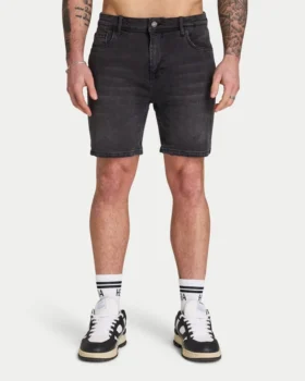 Mens slim fit short – grey