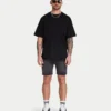 Mens slim fit short – grey
