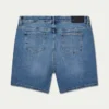Mens slim fit short – mid blue