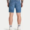 Mens slim fit short – mid blue